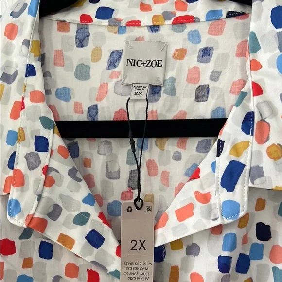 NIC+ZOE Seaglass Sleeveless Dress with Tie Front - Picture 3 of 12